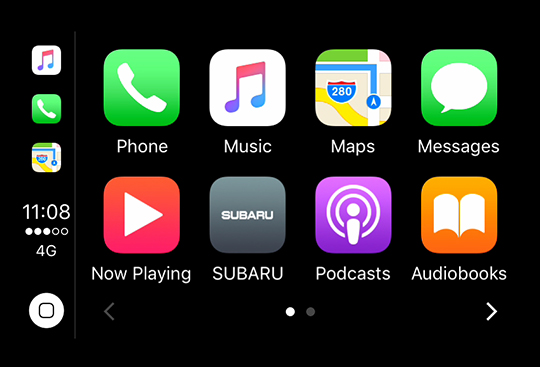 Apple CarPlay<sup>*2</sup> a Android Auto<sup>*3</sup>
